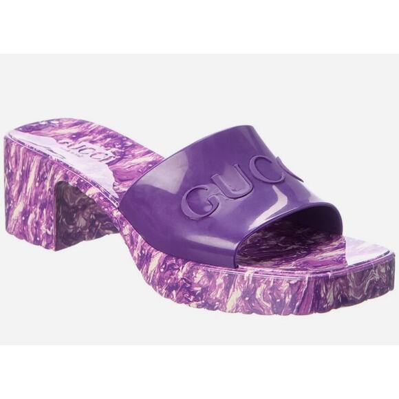 Gucci Rubber Platform Sandal - Picture 1 of 4